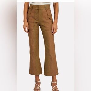 DEREK LAM 10 CROSBY  CROPPED FLARE PANTS SIZE 4.
